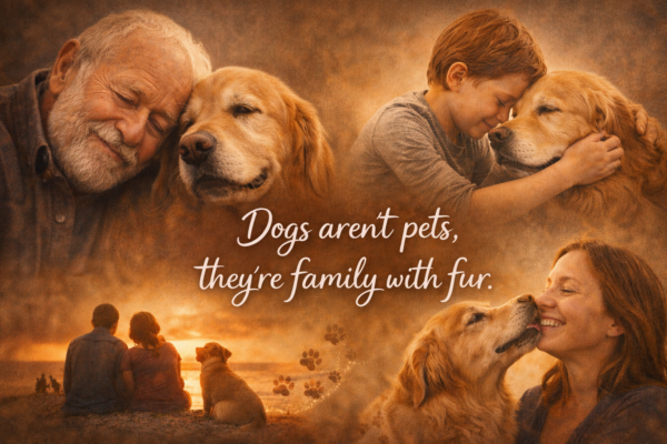 Dogs are family with fur